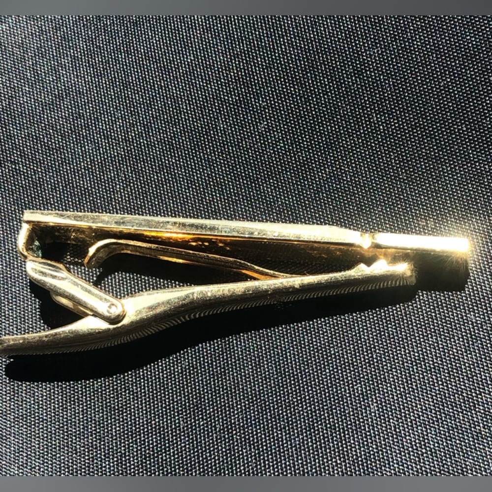 Vintage Yves Saint Laurent Two Tone Tie Clip - Picture 5 of 8
